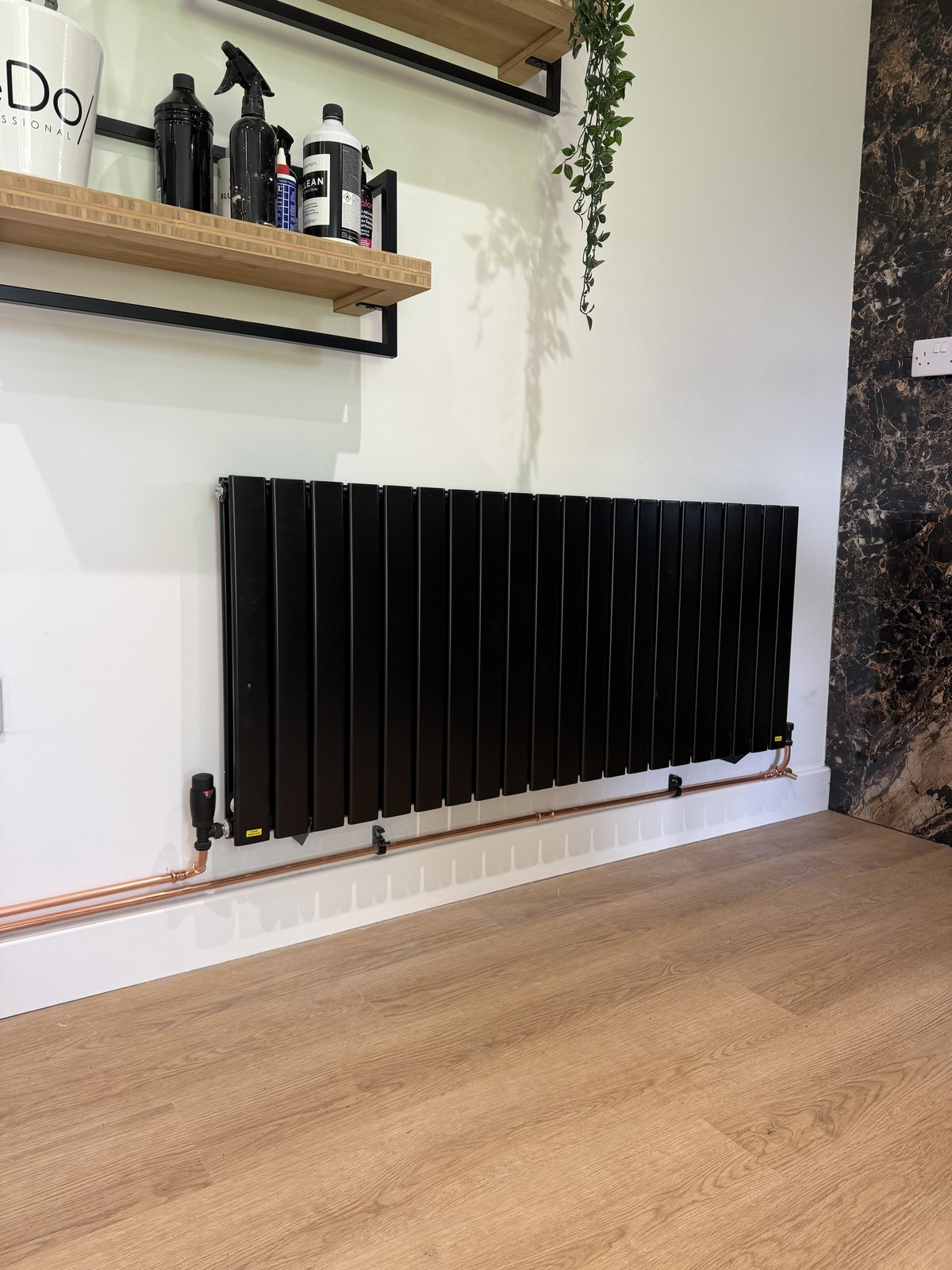 Black designer radiator
